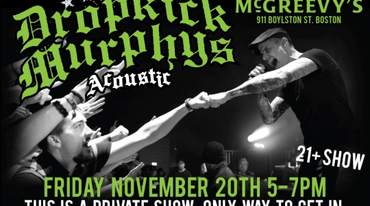 Win Tickets to Acoustic Set at McGreevy’s