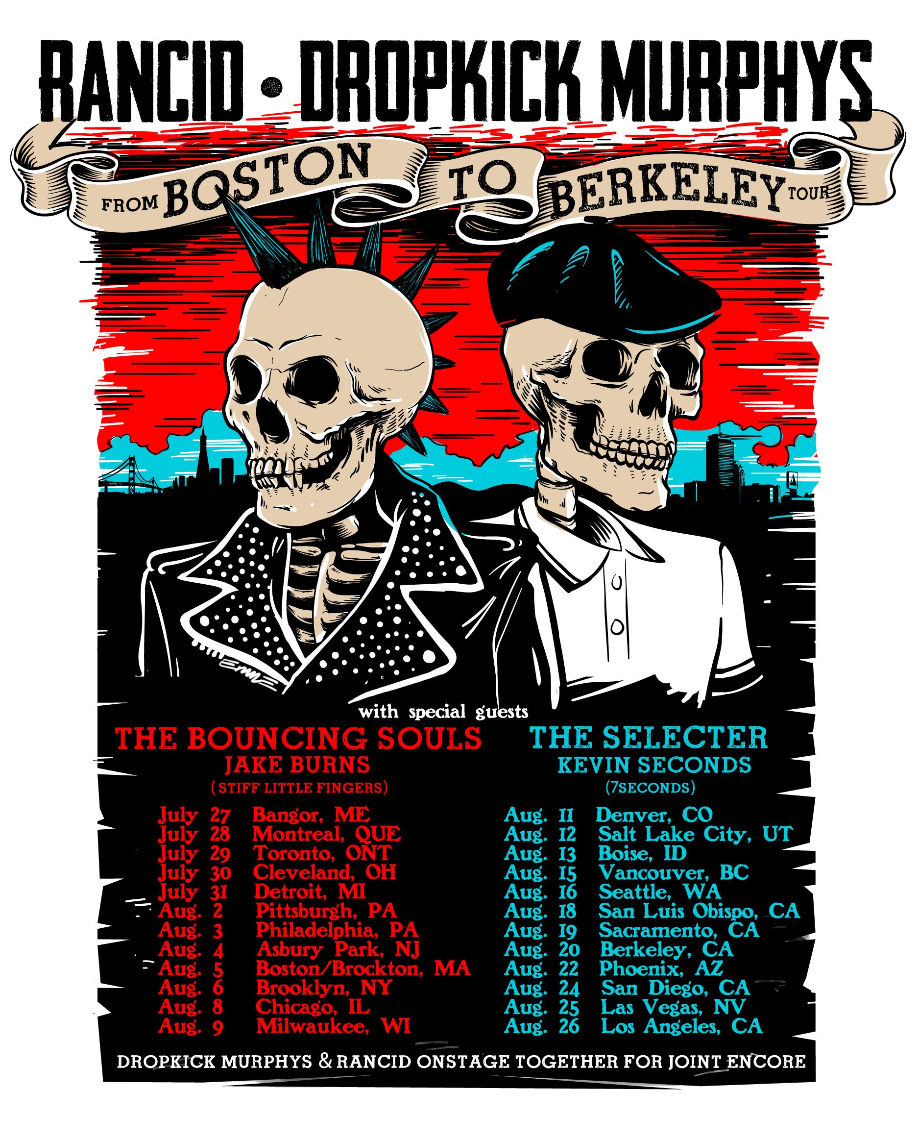  Rancid & Dropkick Murphys From Boston To Berkeley Tour