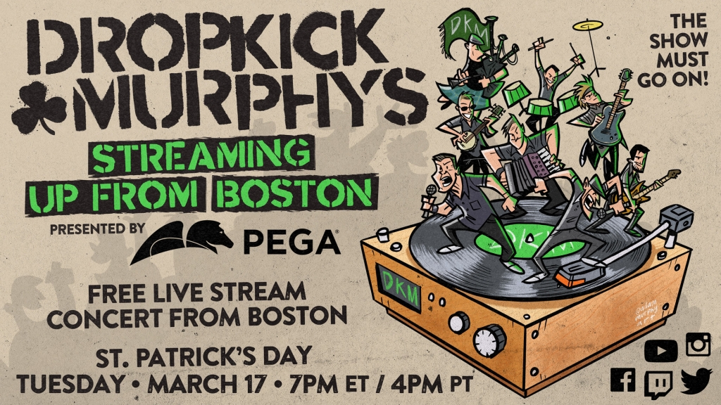 Dropkick Murphys to celebrate St Patrick's Day with livestream concert